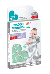 SWADDLE UP™ TRANSITION BAG BAMBOO LITE 0.2 TOG -Mint