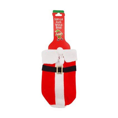 Xmas Santa Suit Wine Bag 23cm